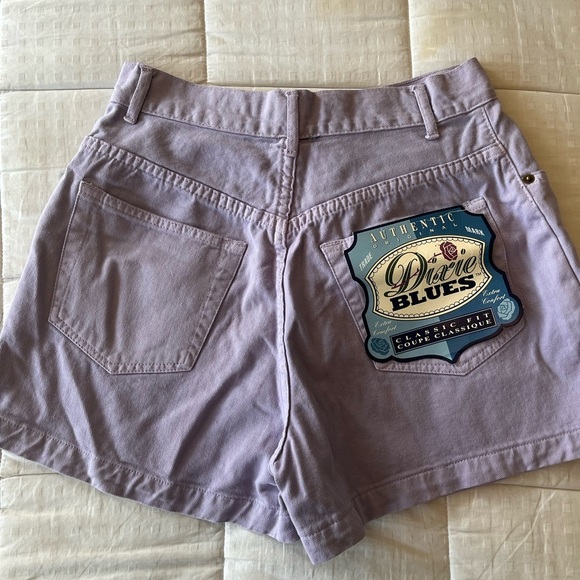Vintage Deadstock 90s Dixie Blues Lavender Denim Shorts – NWT - Picture 11 of 15